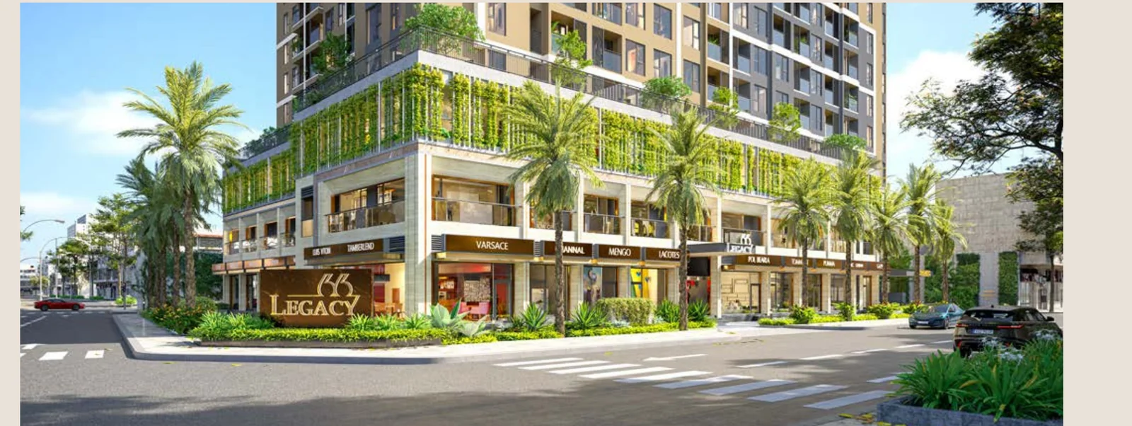 Sân vườn riêng của căn hộ Legacy 66